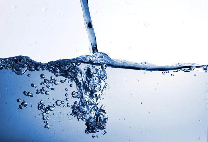 water being poured