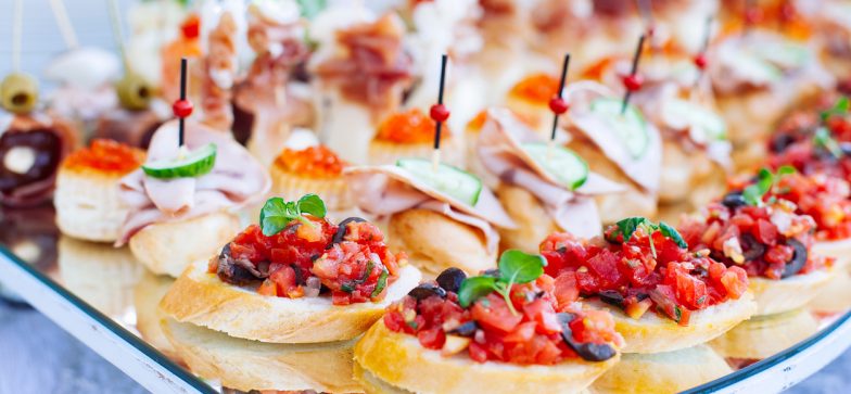 catered appetizers
