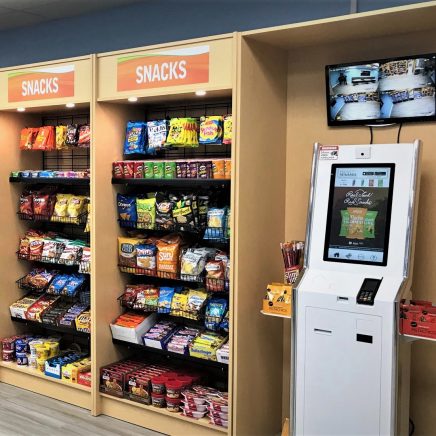 Micro-market kiosk and snack options