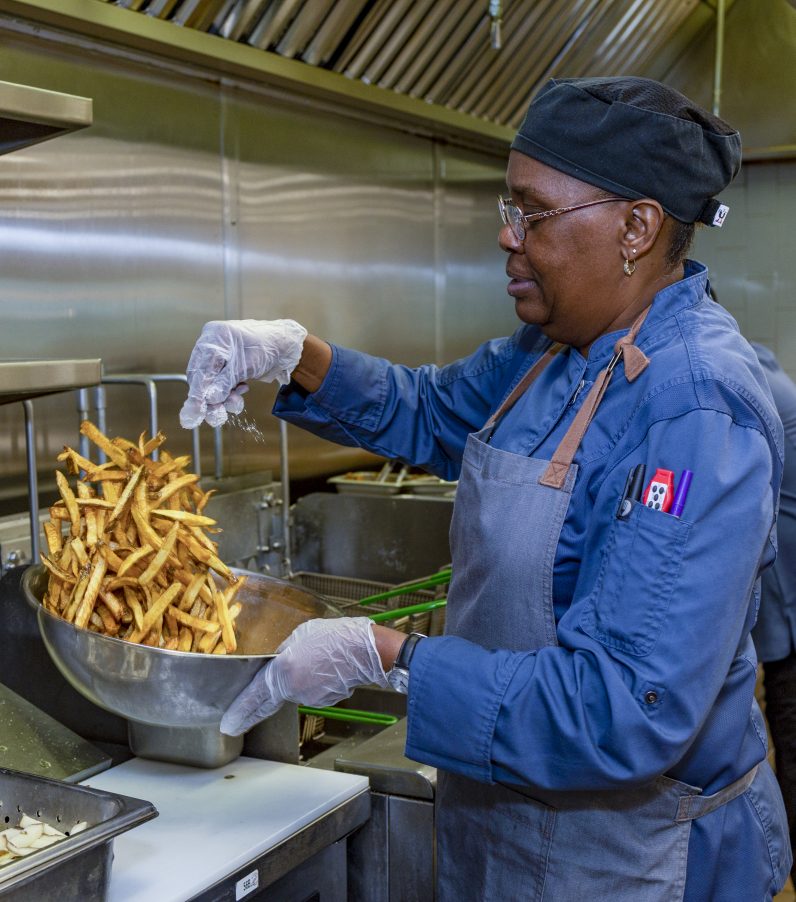 fresh hand-cut fries