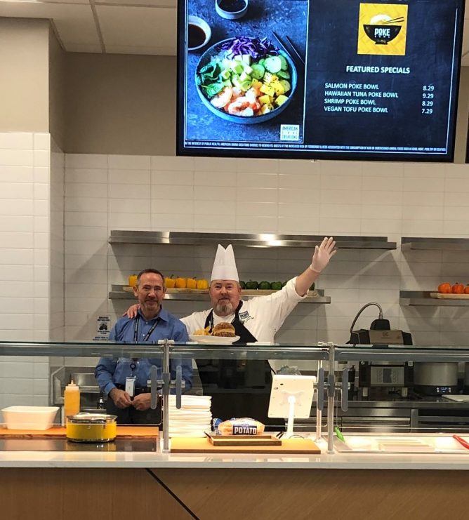 chef at poke station